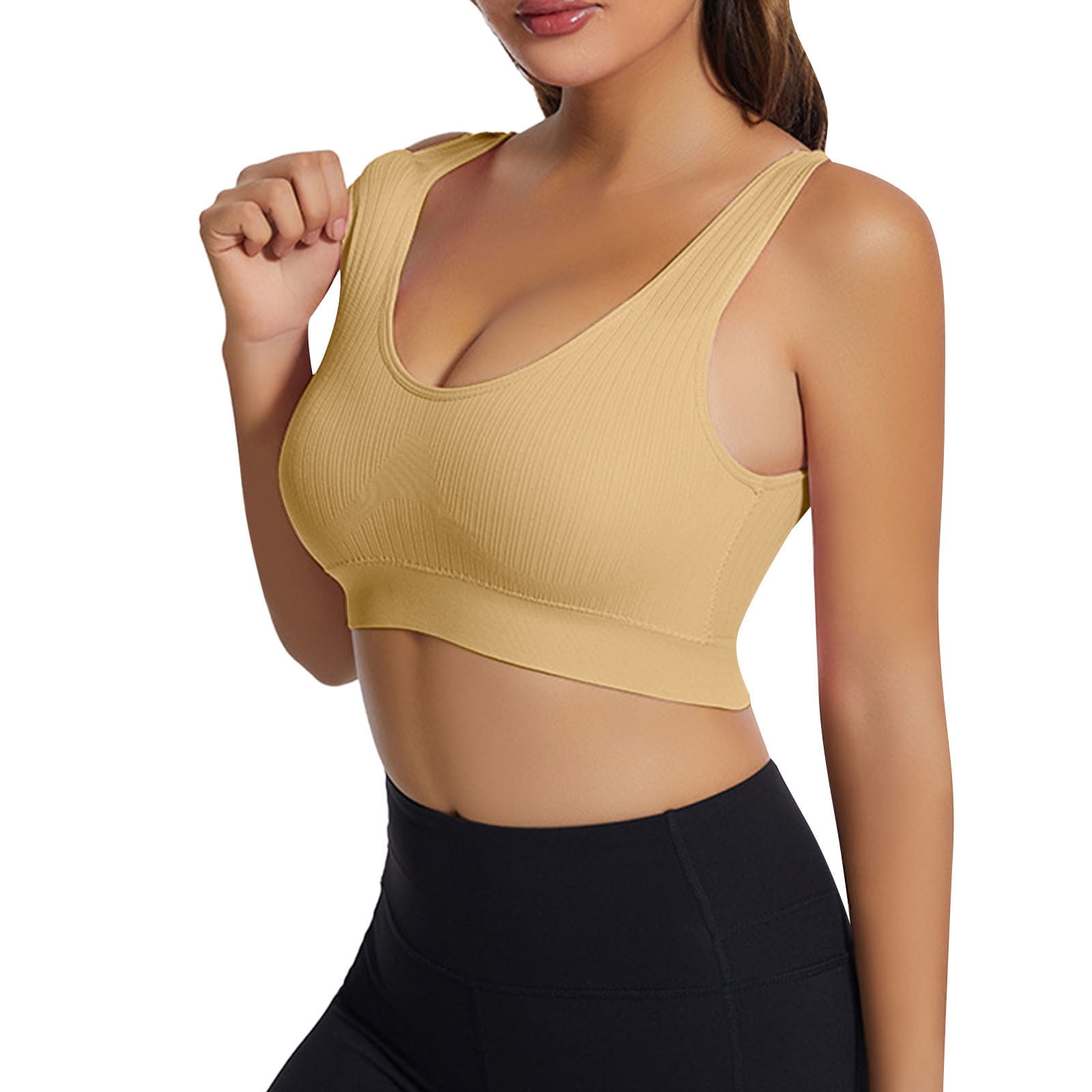 Plus Size Bras for Women Full Wrap Front Closed Posture Back Unpadded  Smooth Underarm Seamless Elastic Wireless Lightweight Summer 