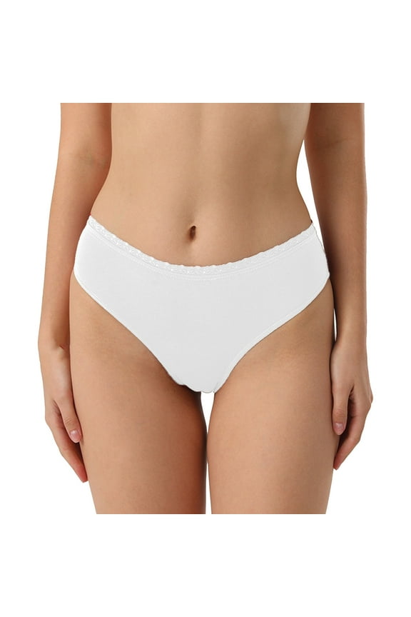 Women Underwear Women's Underwear No Panty Line Promise Tactel Hi Cut White X-Large