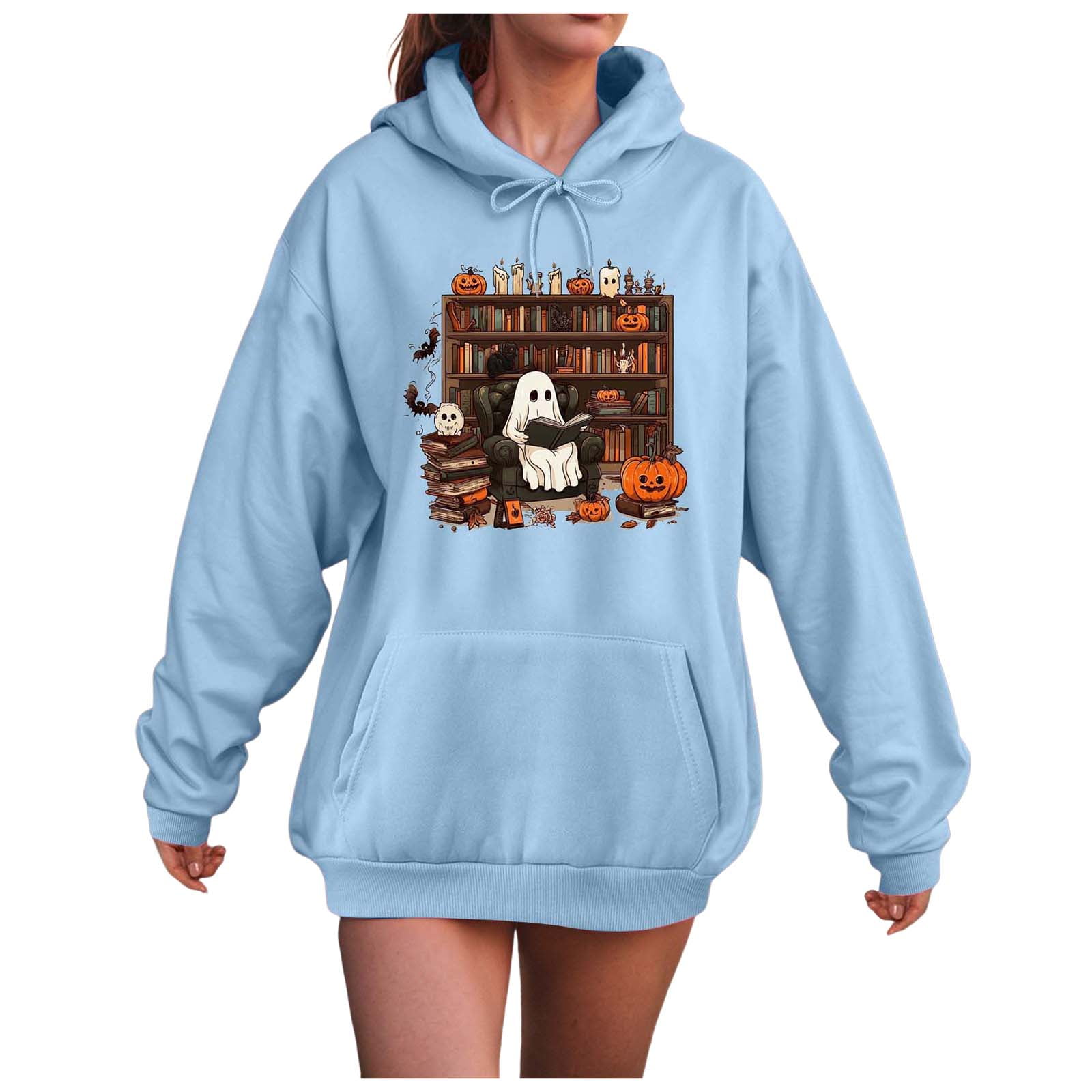 Halloween Sweatshirt Damen Mit Blutspritzer-Muster - Baumwollmix Langarm Pullover - Perfekt Für Karneval & Partys