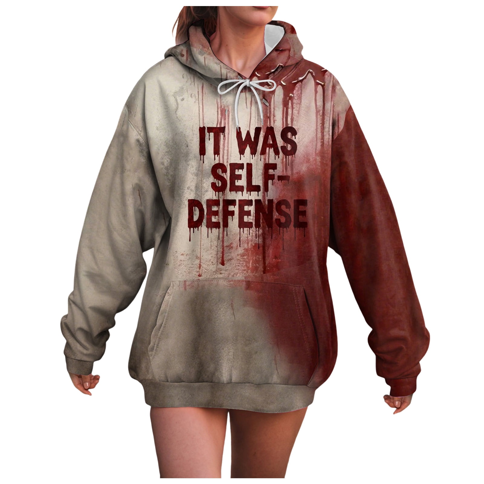 Scary Clown Print Pattern Women Off Shoulder Sweatshirt