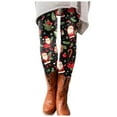 thumbnail image 1 of adviicd Women's High Waist Christmas Ankle Length Seasonal Printed Leggings (Green, 3XL), 1 of 4
