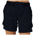 thumbnail image 1 of adviicd Women's Hiking Cargo Shorts Quick Dry Lightweight Summer Shorts for Women Travel Outdoor,Dark Blue M, 1 of 8