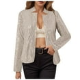 thumbnail image 1 of adviicd Women’s Sequin Jackets Long Sleeve Open Front Coat Glitter Short Blazer Casual Coat Party Club Rose Gold, XL, 1 of 7
