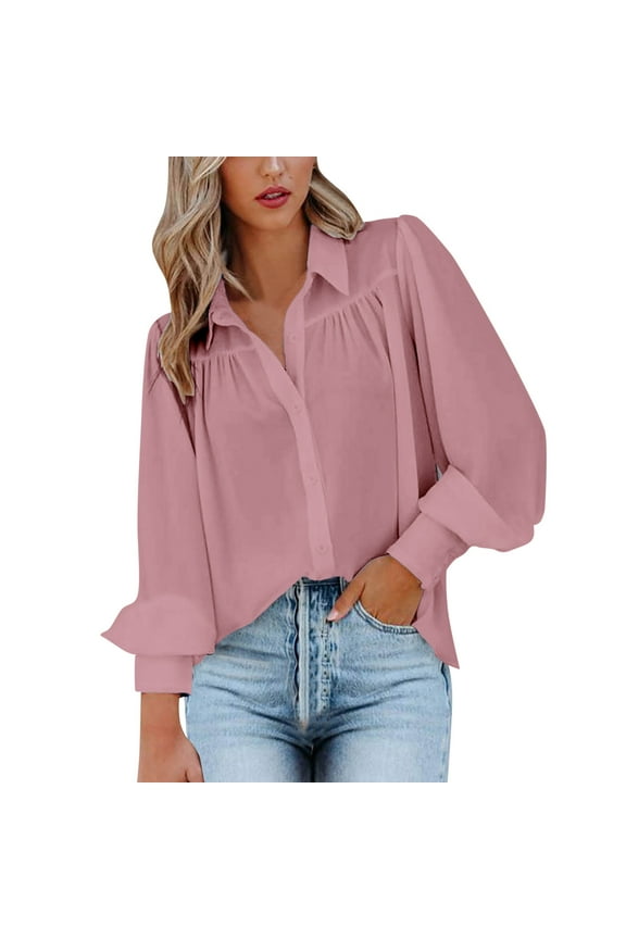 Womens Fall Tops and Blouses Womens Fall Lace Tops Long Sleeve V Neck Polka Dot Blouses Shirts Black Blouse