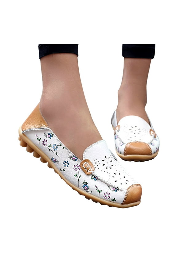 Womens Shoes Black Flats Shoes Women Ladies Fashion Solid Color Cloth Round Toe Bow Flat Rhinestone Shallow Casual Shoes White 7