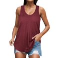 thumbnail image 1 of adviicd Womens Summer Tank Tops Womens Tank Tops Summer Sleeveless Ribbed Knit Slim Fitted Blouse Basic Tees Shirts ,XL, 1 of 5