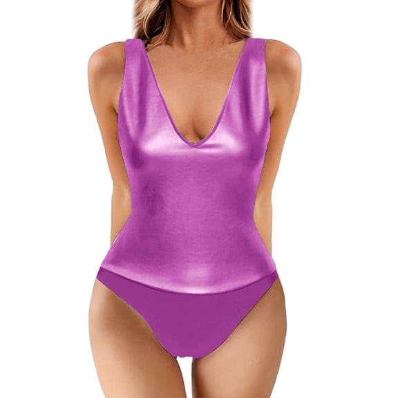 adviicd Womens Swimsuits Tankini Women Tummy Control One Piece Swimsuit - Push Up Bathing Suit Full Coverage Slimming Swimwear (Hot Pink,M)