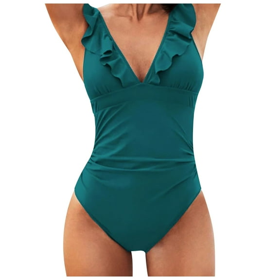 adviicd Womens Swimsuits Tummy Control One Piece Swimsuit Women -Modest 1 Piece Bathing Suit Beach Outfit Sexy Sport Swim Suits (Mint Green,M)
