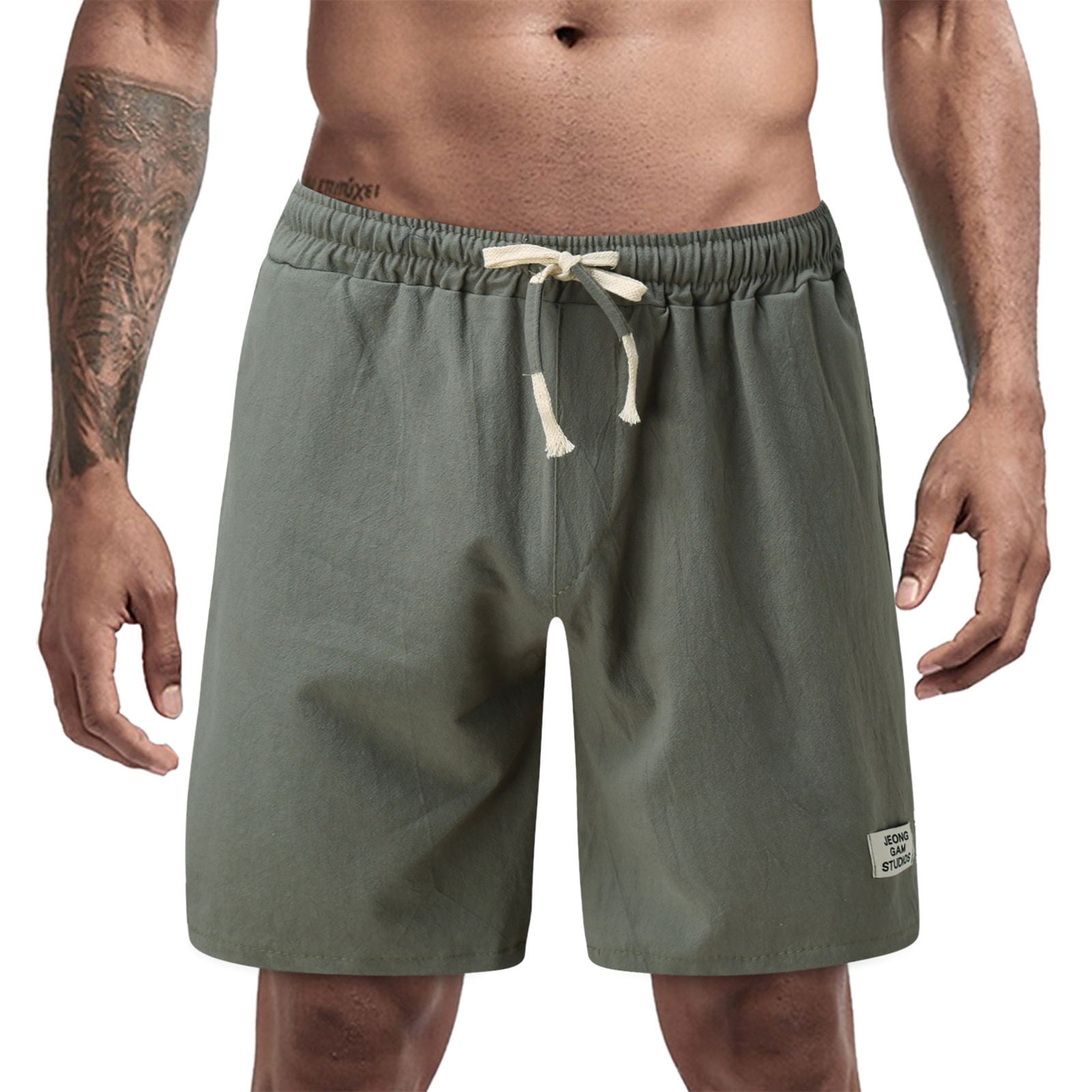 adviicd Workout Shorts Men's Canvas Utility Hiker Short Mens Work