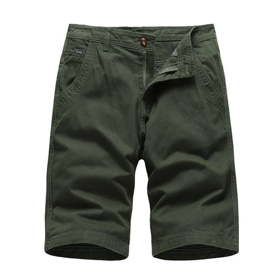 adviicd boxer Shorts Men's Capri Long Twill Cargo Shorts Below Knee 13 Inches Cotton Relaxed Fit Casual Multi-Pocket Male Cargo Shorts