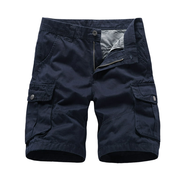 adviicd cotton Shorts Men Men's Capri Long Twill Cargo Shorts