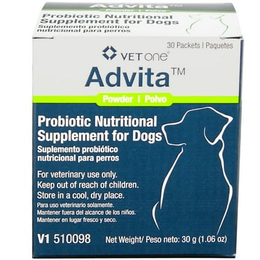 advita probiotic nutritional supplement for dogs - 30 packets