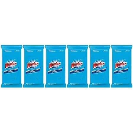 aedx Original Glass Wipes, 28 ct, 4 Pack of 6