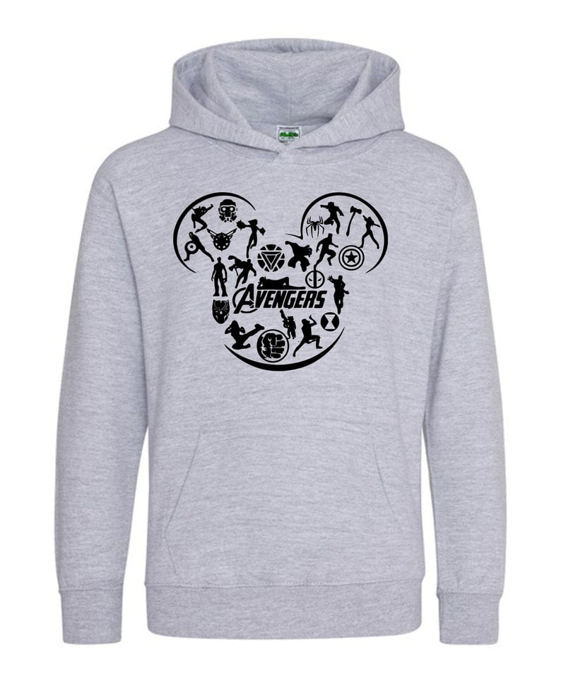 affordable hoodies, Avengers Mickey Head Disney All Characters Hoodie ...