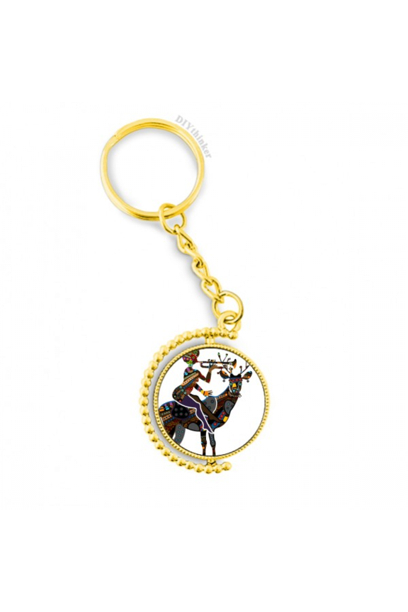 african aboriginal women ladydeer greatet metal connector key chain accessory en keyholder