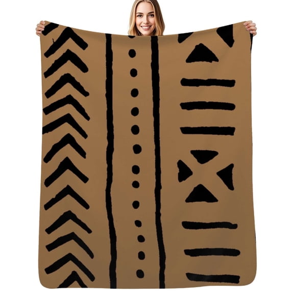 african mud tribal cloth Flannel Blankets Soft Throw Blanket Winter Travel Office Outdoor Bedspread