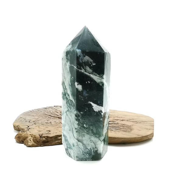 agate Crystal Towers ~ Natural Healing Crystal Point Obelisk for Reiki Healing and Crystal Grid 1.1kg