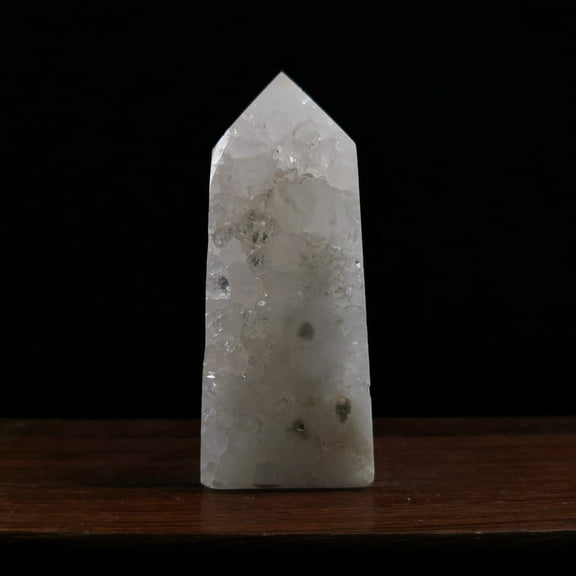 agate geode Crystal Towers ~ Natural Healing Crystal Point Obelisk for Reiki Healing and Crystal Grid 0.178kg