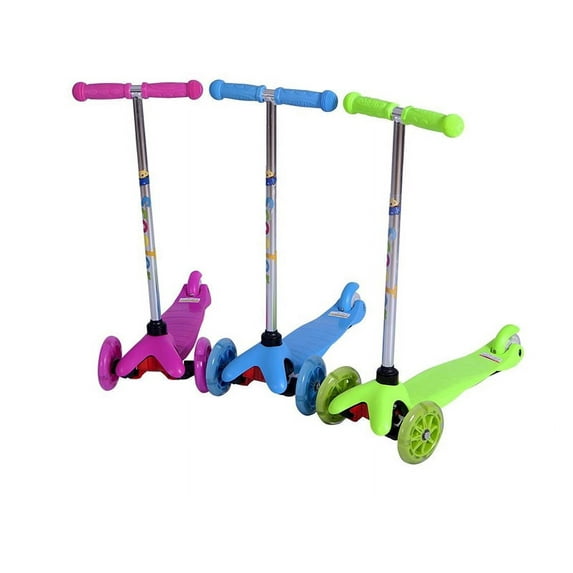 ages 2-5 VERTIGO SWIVEL SCOOTER with L.E.D LIGHTED WHEELS! GREEN BODY