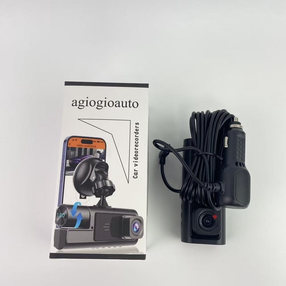 agiogioauto Car videorecorders,Front Rear, 4K/2.5K Full HD Dash Camera for Cars, Included 32GB Card, Built-in Wi-Fi GPS, 3.16 IPS Screen