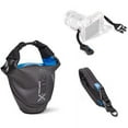 thumbnail image 1 of agua Quick Draw Stormproof Holster 25 CSC, for Large Mirrorless / Superzoom Cameras Including Sony A7, Fuji X-T1, Olympus OM-D, Black/Blue, 1 of 8