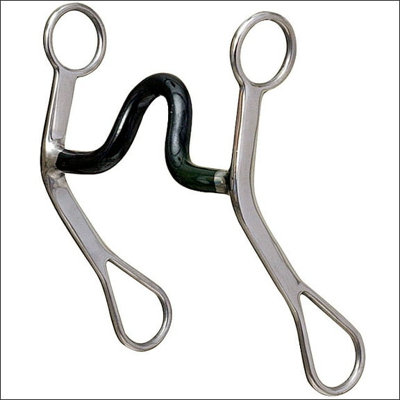 ah289 hilason stainless steel grazing horse bit sweet iron medium port mouth