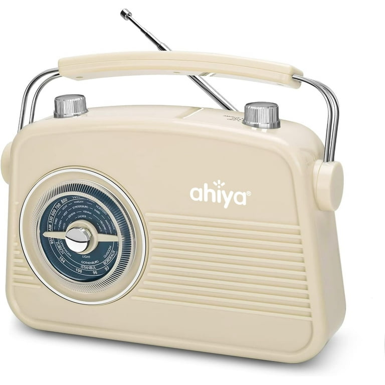 ahiya Radio AM FM Portable Radio Retro Classic Table Top Analog