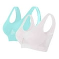 thumbnail image 1 of aidice 2pc Sport Bras for Women Plus Size Wireless Wide Strap Tank Hollow out Breathable Workout Bras, 1 of 2