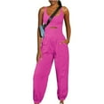 thumbnail image 1 of aidice Athletic Jumpsuits for Women Summer U Neck Sleeveless Keyhole Crisscross Backless Jogger Rompers, 1 of 4
