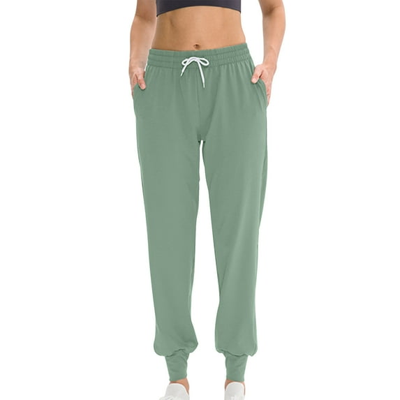 aidice Athletic Pants for Women Drawstring Elastic Waisted Loose Sweatpants Workout Running Jogger Pants
