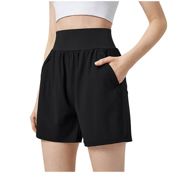aidice Athletic Shorts for Women Summer High Waisted Breathable Loose Running Gym Workout Shorts
