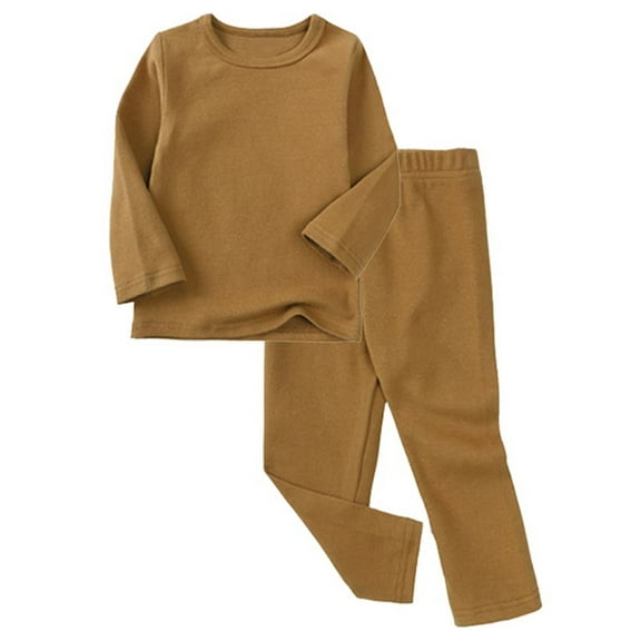 aidice Baby Boy Girl Clothes Loungewear Long Sleeve Basic Tops Elastic Waisted Pants Comfy Sleepwear Sets