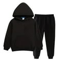 thumbnail image 1 of aidice Baby Clothes Hoodie Long Sleeve Kangaroo Pockets Sweatshirts Elastic Waisted Sweatpants Fall Winter Sets, 1 of 5