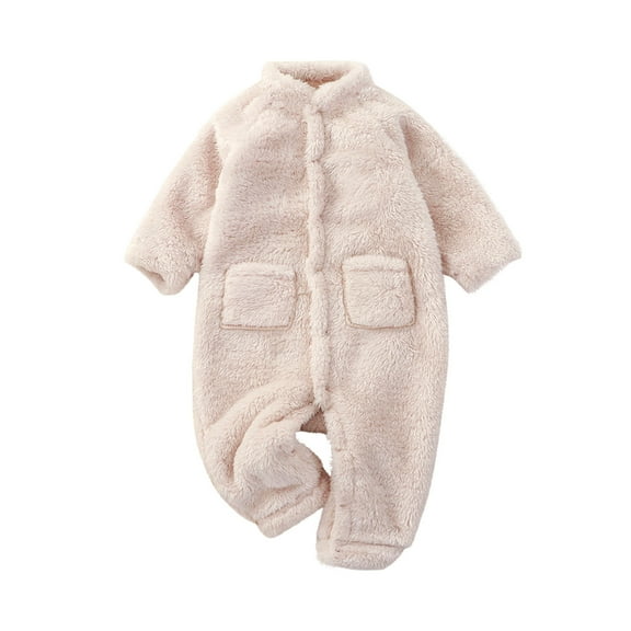 aidice Baby Clothes Unisex Fleece Onesie Newborn Warm Boy Girl Infant Cute Comfy Toddler Winter Clothes