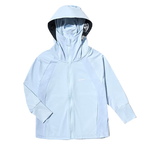 aidice Baby Clothes Unisex Sun Protection Boy Girl Hooded Zipper Athletic Long Sleeve Summer Jackets