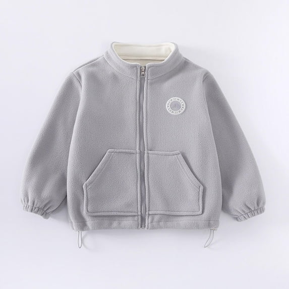 aidice Baby Clothes Unisex Zipper Long Sleeve Boy Girl Fleece Warm Fall Winter Jackets with Pockets