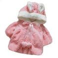 thumbnail image 1 of aidice Baby Clothes for Girls Winter Hoodies Fleece Cute Toddler Jackets Soft Warm Infant Cloak Outerwear, 1 of 7