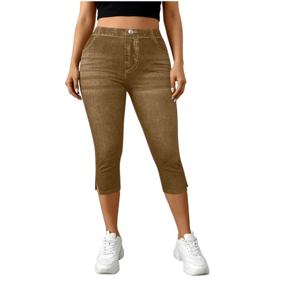 aidice Biker Shorts for Women Elastic High Waisted Athletic Slim Fitting Summer Workout Running Shorts With Pockets