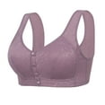 thumbnail image 1 of aidice Bralettes for Women No Underwire Front Closure Comfy Breathable Wide Strap Support Everyday Bras, 1 of 4