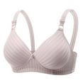 thumbnail image 1 of aidice Bras for Women No Underwire Adjustable Strap Backless Support Comfy Striped Everyday Bralettes, 1 of 6