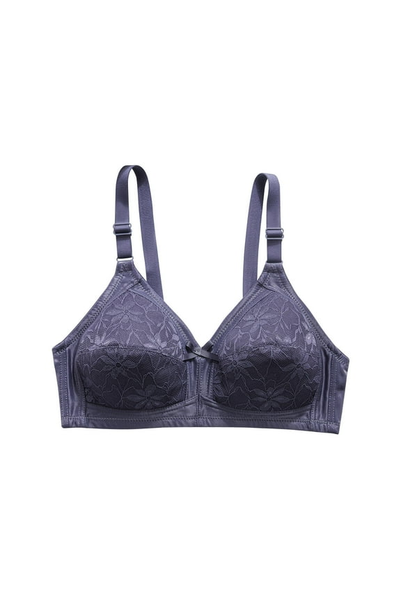 Bras for Women No Underwire Adjustable Strap Comfy Support Breathable Lace Bow Everyday Bras