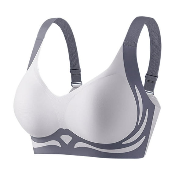 aidice Bras for Women No Underwire Breathable Comfy Adjustable Strap Color Block Support Everyday Bras