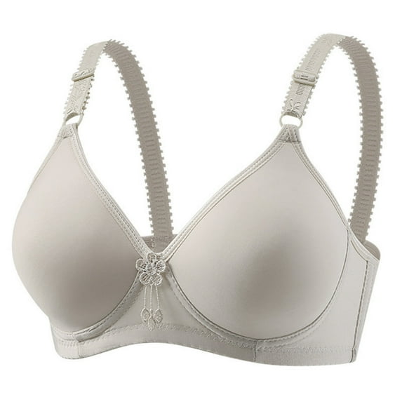 aidice Bras for Women No Underwire Comfy Adjustable Strap Support Solid Color Breathable Everyday Bras