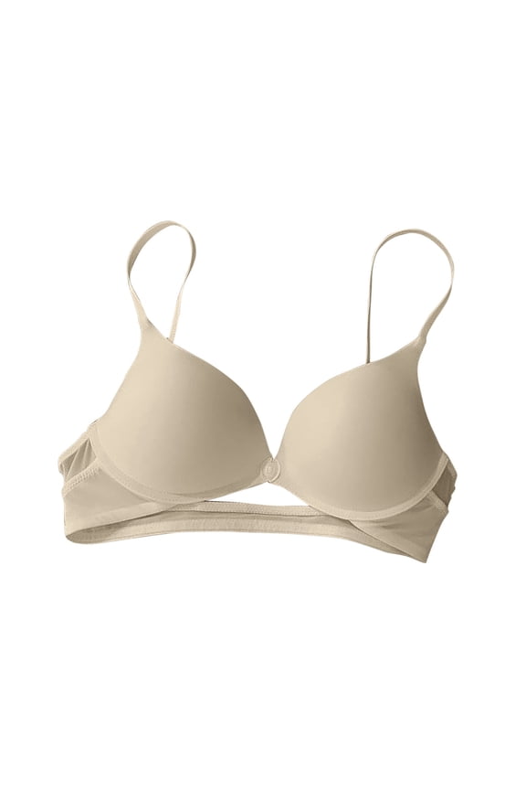 Bras for Women No Underwire Front Clasp Spaghetti Strap Comfy Support Deep V Neck Everyday Bras