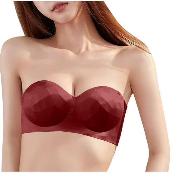 aidice Bras for Women No Underwire Support Comfy Detachable Strap Breathable Solid Color Push up Bras