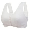 thumbnail image 1 of aidice Bras for Women Wireless Front Closure Wide Strap Striped Tank Breathable Comfy Everyday Bras, 1 of 8