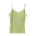 thumbnail image 1 of aidice Camisole for Women Sleeveless Crew Neck Pajama Strap Tanks Undershirts Summer Homewear Comfy Sleep Tops, 1 of 6
