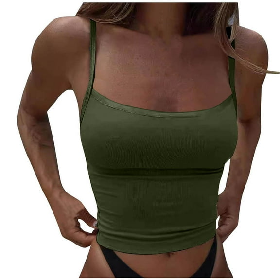 aidice Camisole for Women Strap Sleeveless Tops Chest Wrapped Undershirts Workout Gym Tanks for Women