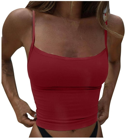 aidice Camisole for Women Strap Sleeveless Tops Chest Wrapped Undershirts Workout Gym Tanks for Women