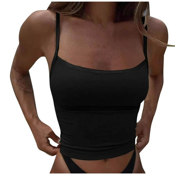 aidice Camisole for Women Strap Sleeveless Tops Chest Wrapped Undershirts Workout Gym Tanks for Women
